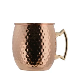 Best Lyngby Glas Moscow mule-krus 2 stk. Hamret kobber