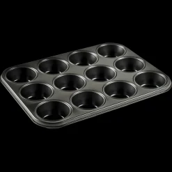 Online Blomsterbergs Muffinform til 12 stk. Black Steel