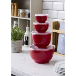 Outlet Rosti NEW Margrethe Røreskålesæt 8 dele 8 stk. R&oslash;d