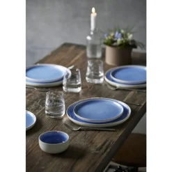 Discount Studio Round North Frokosttallerken Matte white/Shiny river