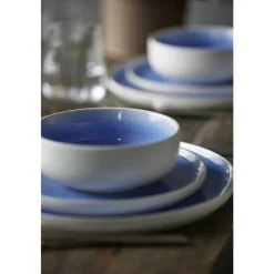 Discount Studio Round North Frokosttallerken Matte white/Shiny river