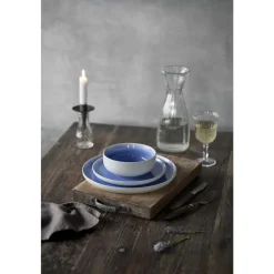 Discount Studio Round North Frokosttallerken Matte white/Shiny river