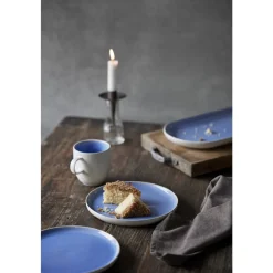 Discount Studio Round North Frokosttallerken Matte white/Shiny river