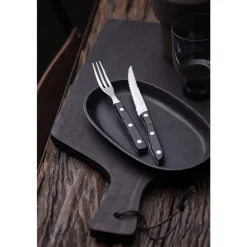 Hot Gense Old Farmer Black Steakbestik/grillbestik 12 dele Sort/Stål