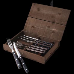 Gense Old Farmer Classic Steakbestik/grillbestik 8 dele Stål/Tr&aelig;