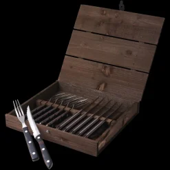 Hot Gense Old Farmer Classic Steakbestik/grillbestik 12 dele Stål/Tr&aelig;