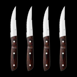 Online Gense Old Farmer Classic Steakkniv XL 4 stk. Stål/Træ
