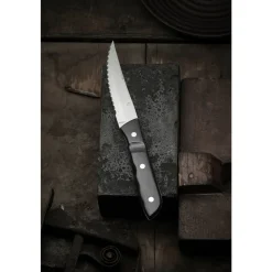 Outlet Gense Old Farmer Micarta Steakkniv XL 2 stk. Sort/Stål