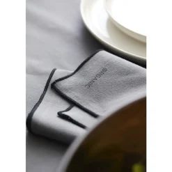 Best Södahl organic ORGANIC by BITZ/Södahl Stofservietter 2 stk. Grey/Black