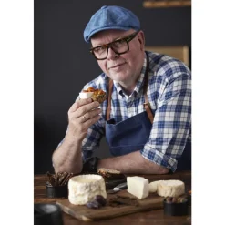 Online HOLM Ostebræt med 3 knive Akacie