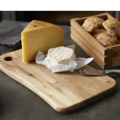 Online HOLM Ostebræt med 3 knive Akacie