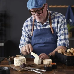 Online HOLM Ostebræt med 3 knive Akacie