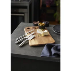 Online HOLM Ostebræt med 3 knive Akacie