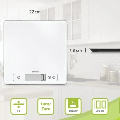 New Soehnle Page Comfort 400 Køkkenvægt Hvid