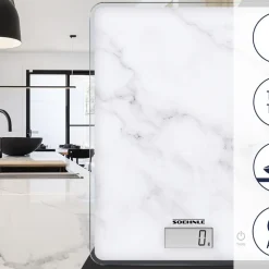 New Soehnle Page Compact 300 Køkkenvægt Marmorhvid