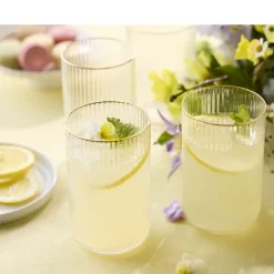 Lyngby Glas Palermo Gold Highball 4 stk. Klar