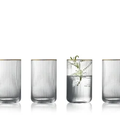 Lyngby Glas Palermo Gold Highball 4 stk. Klar
