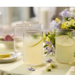 Lyngby Glas Palermo Gold Highball 4 stk. Klar