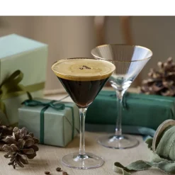 Online Lyngby Glas Palermo Gold Martiniglas 4 stk. Klar