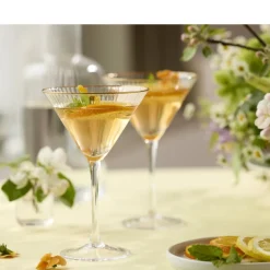 Online Lyngby Glas Palermo Gold Martiniglas 4 stk. Klar