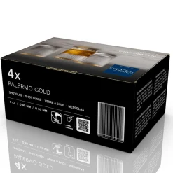 Clearance Lyngby Glas Palermo Gold Shotglas 6 stk. Klar