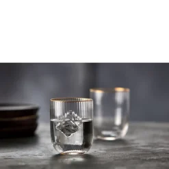 New Lyngby Glas Palermo Gold Tumbler 4 stk. Klar