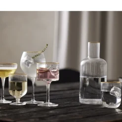 New Lyngby Glas Palermo Gold Tumbler 4 stk. Klar