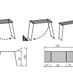 Hot Leifheit Pegasus 180 Solid Tørrestativ Black