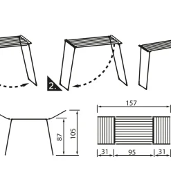 Discount Leifheit Pegasus 150 Tørrestativ Blå