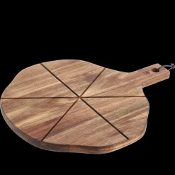 Outlet HOLM Pizzaskærebræt med riller Natur