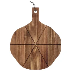Outlet HOLM Pizzaskærebræt med riller Natur