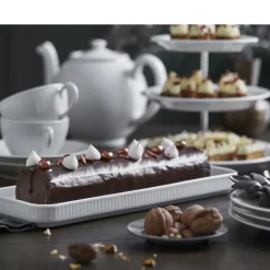 Outlet Pillivuyt Plissé Fad rektangulært Hvid