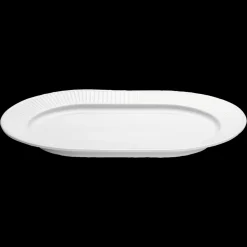 Sale Pillivuyt Plissé Serveringsfad ovalt Hvid