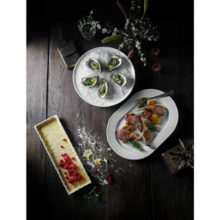 Sale Pillivuyt Plissé Serveringsfad ovalt Hvid