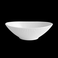 Best Pillivuyt Plissé Skål oval Hvid
