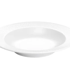 Clearance Pillivuyt Plissé Tallerken dyb Hvid