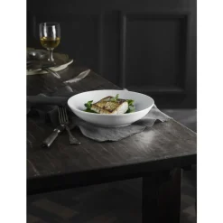 Clearance Pillivuyt Plissé Tallerken dyb Hvid