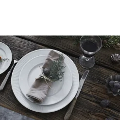 Sale Pillivuyt Plissé Tallerken flad Hvid