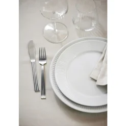 Sale Pillivuyt Plissé Tallerken flad Hvid