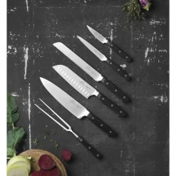 Lion Sabatier International Pluton Knivsæt 6 dele Stål/Sort