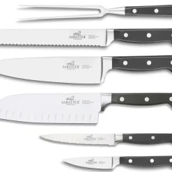 Lion Sabatier International Pluton Knivsæt 6 dele Stål/Sort