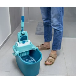 Clearance Leifheit Power Clean M Gulvspand Turkis