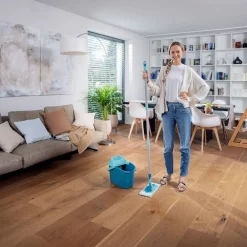 Clearance Leifheit Power Clean M Gulvvaskersæt Turkis