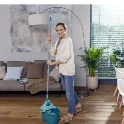 Clearance Leifheit Power Clean M Gulvvaskersæt Turkis