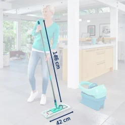 Sale Leifheit Profi Compact Gulvvasker micro duo Hvid/Gr&oslash;n