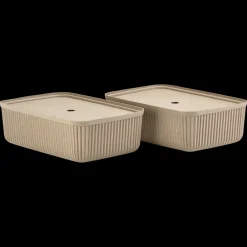 Best Zone Denmark Pulp Opbevaringsboks 2 stk. Natural Brown