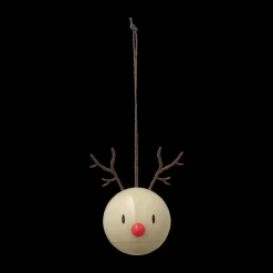 New Hoptimist Reindeer Bumble Juleophæng 2 stk. Latte