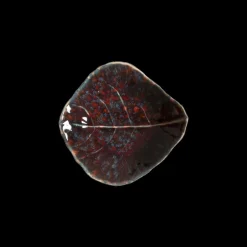 New Costa Nova Riviera Miniskål blad Granatrød/sort nistret