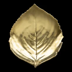 Costa Nova Riviera Tallerken hortensiablad Gylden