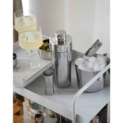 Best Zone Denmark Rocks Shaker Polished Steel